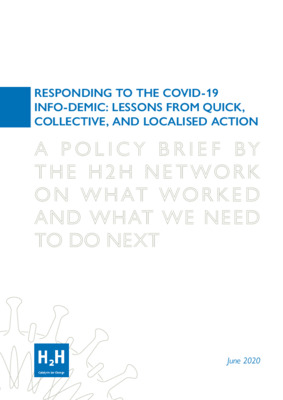 Fast response to the Covid-19 info-demic with H2H Network funding